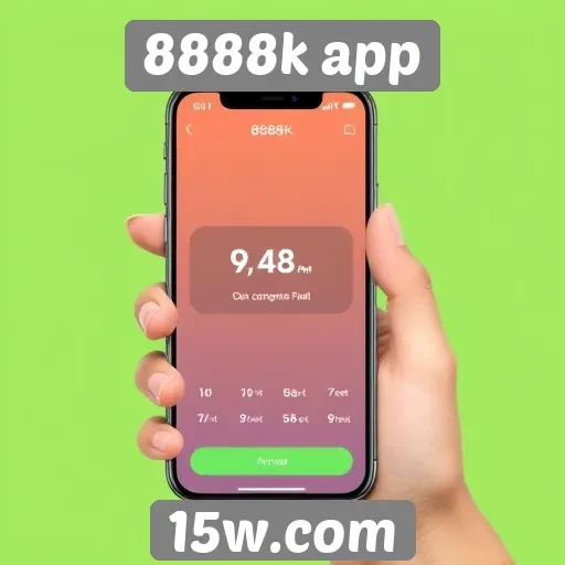Funcionalidade de pagamento ágil no 8888k app é destacada